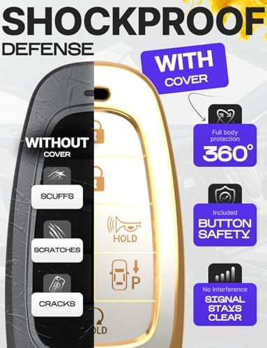 Lucrum Compatible with Hyundai Key Fob Cover & Keychain - Image 4