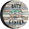 Happy Camper Spare Tire Cover Waterproof by YZ-MAMU