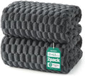 REDKISS Charcoal Gray Microfiber Bath Towels Lagre, 2 Pack by REDKISSOnline