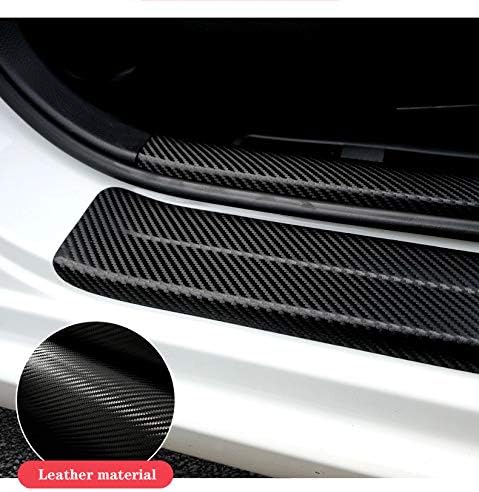 MAXDOOL 4Pcs for Car Door Sill Protector Reflective 4D Carbon Fiber Sticker - Image 4