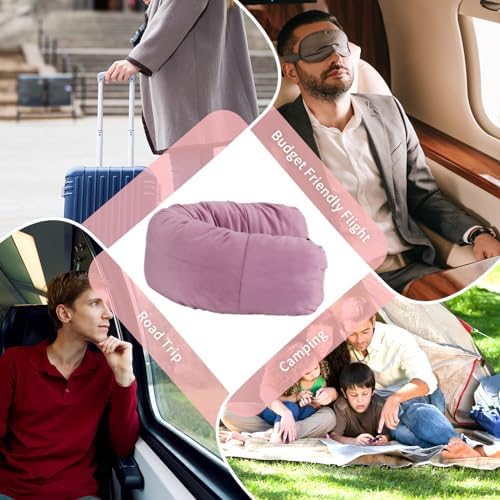 Stuffable Neck Pillow for Travel, Packable Neck Pillow - Image 7