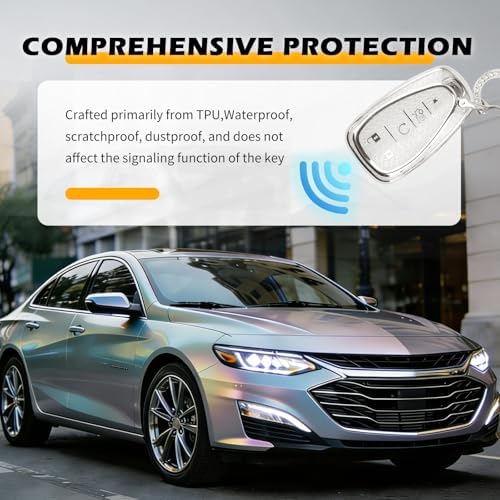 Compatible with Chevy Key Fob Cover, TPU Car Key Cover & Heart-shaped - Image 5
