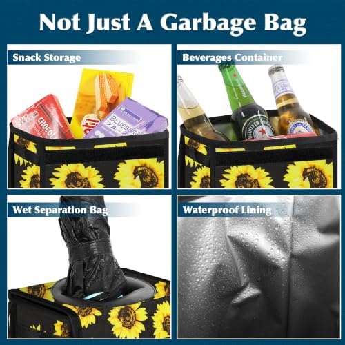 Femuar Leak Proof Car Trash Can - Image 4