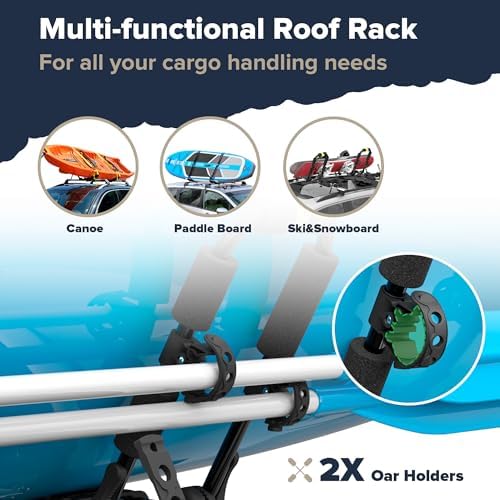 ARKSEN 2 Pack Universal Folding Kayak Roof Rack - Image 3
