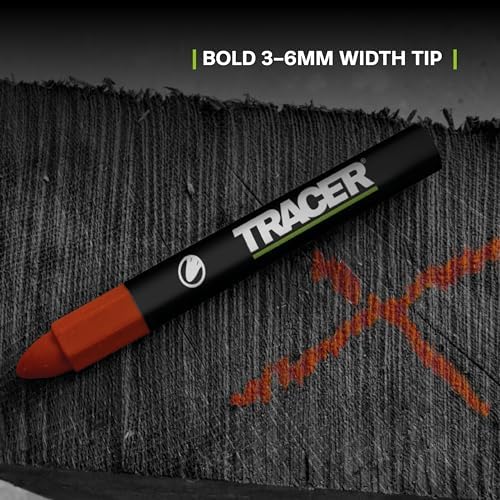 Tracer Red Lumber Crayon Markers, Construction Crayon Set - Image 6