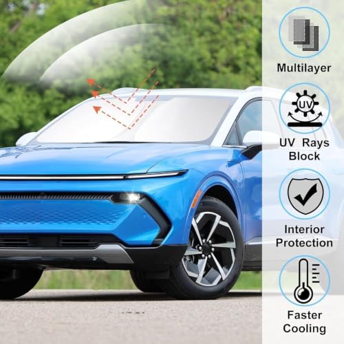 Front Windshield Sun Shade for 2024-2026 Chevrolet Equinox EV - Image 2