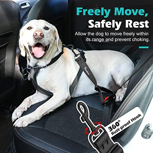 Pawaboo Dog Car Seatbelt, Universal Pet Safety Belt, Chew-Proof Dog Car - Image 5
