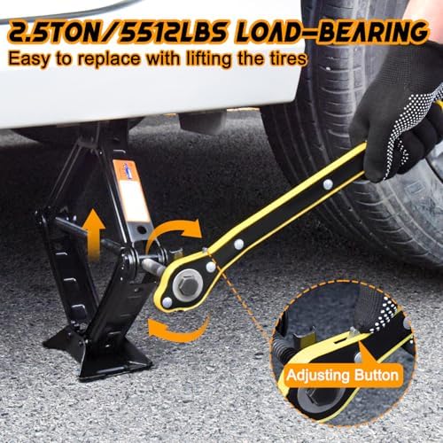 Scissor Car Jack 2.5 Ton Tire Changing Kit - Image 3