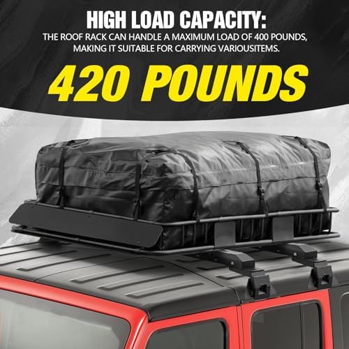 Max Loading 420-POUND Heavy Duty Roof Rack Cross Bars Fit - Image 2