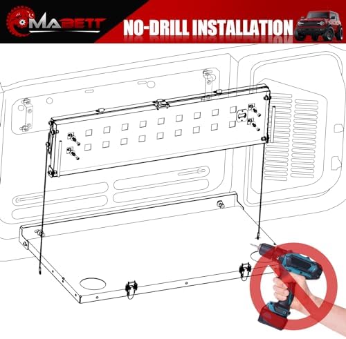 Mabett Tailgate Table for 2021-2026 Ford Bronco Accessories 2/4-Door - Image 5