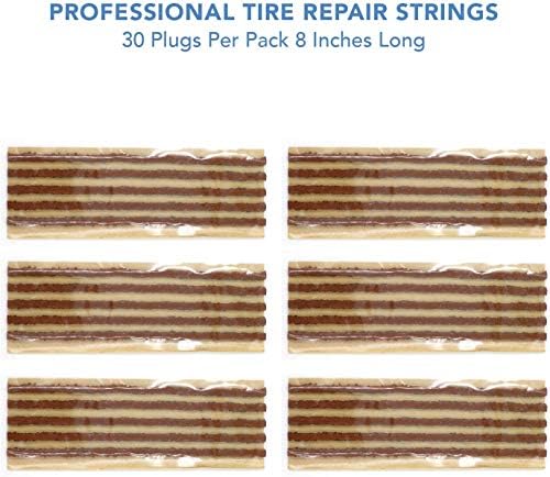 CKAuto 30pcs 8" Brown Tire Repair Strings, Automotive Tool Tire Repair Plugs - Image 3