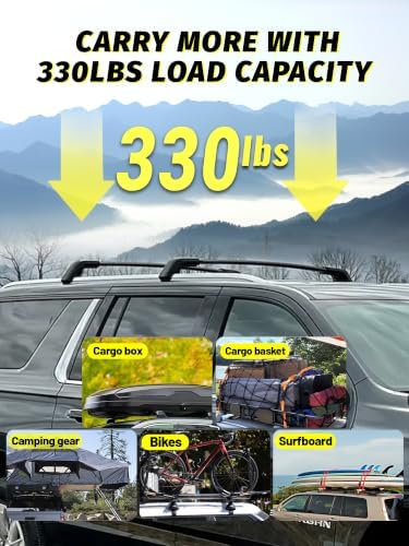 330LB Roof Rack Cross Bars Fit for 2021-2026 Suburban Tahoe Cargo Bars - Image 3
