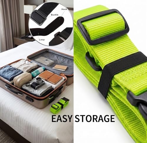 CLOLOP Luggage Strap 2 Pack, Heavy Duty Adjustable Suitcase Belt - Image 4