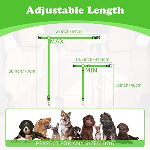 BWOGUE Dog Seat Belt for Car, Headrest Restraint Lead, Non-Elastic - Image 4