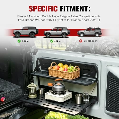FIERYRED Aluminum Tailgate Table - Image 4