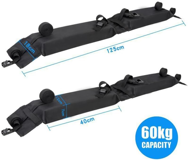 2 Pcs Soft Roof Rack Pads for Dodge Caliber Journey Dart Caliber, Car Rooftop - Image 3