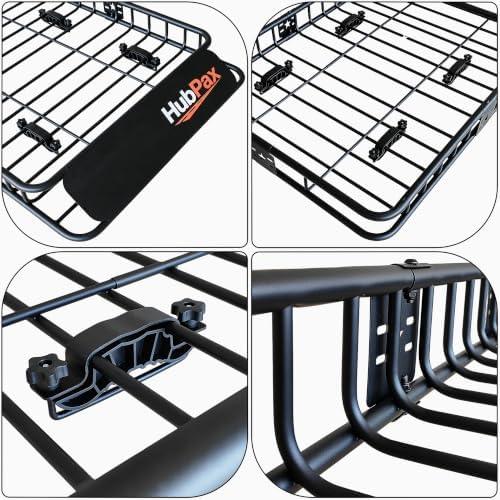 Roof Mount Cargo Carrier Basket & 15 Cu Ft. Waterproof Cargo Bag - Image 6