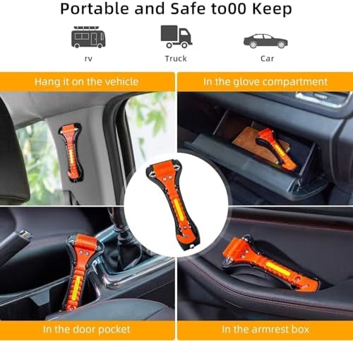 Safety Hammer, 10 Pack Car Emergency Escape Tool Car Window Breaker and Seat - Image 3