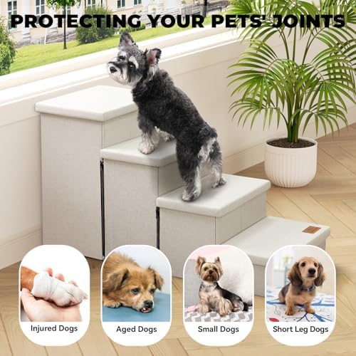 Zerbuger Dog Stairs with Storage - Image 2