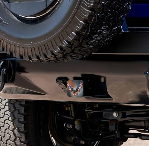 Swono Hitch Caps for Trucks Flag Eagle Rubber Tow Hitch Covers for Pickup - Image 6