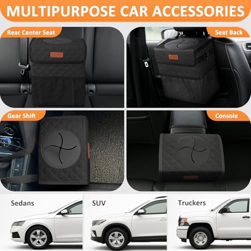 Vankor Car Trash Can with Lid Leak Proof Car Accessories - Image 5