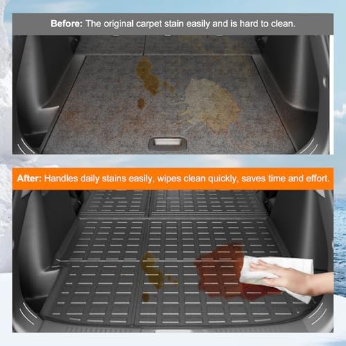 powoq Cargo Mat with Backrest Mats Compatible with 2024-2026 Chevy Trax - Image 3