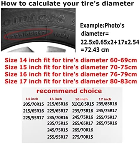 Abstract Moon Spare Tire Cover Mountain Tree 15 Inch Waterproof Dust-Proof - Image 6