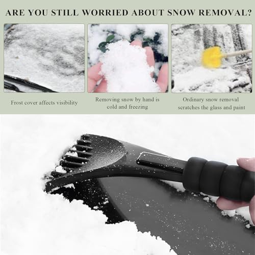 2PCS Ice Scraper for Car Windshield, Scratch-Free Auto Window Snow Scraper - Image 5