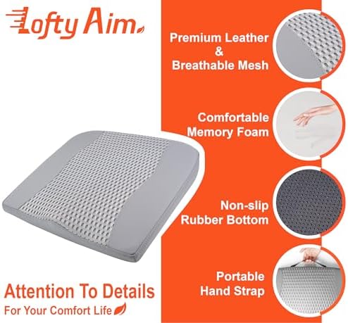 Lofty Aim Car Seat Cushion, Memory Foam Car Seat Cushions - Image 5