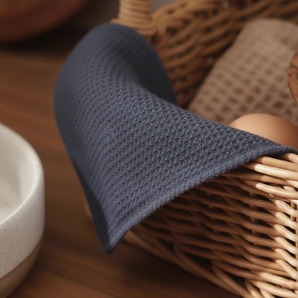 PurpleEssences Solid Kitchen Cloths, Dish Cloth 12x12 Set of 6 - Image 6