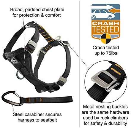 Kurgo Enhanced Strength Tru-Fit Smart Harness, Ink Blue, Extra Small - Image 2