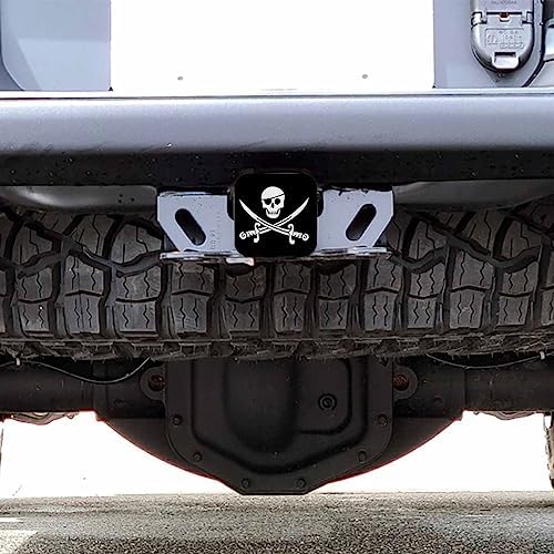 Trailer Hitch Cover for 2" Receivers Jolly Roger Pirate Flag, Skull - Image 6