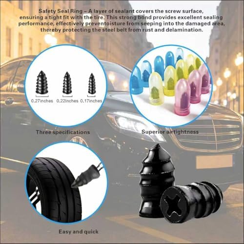100PCS Tire Plugs, Tire Plugs Screw Type, User-Friendly - Image 6