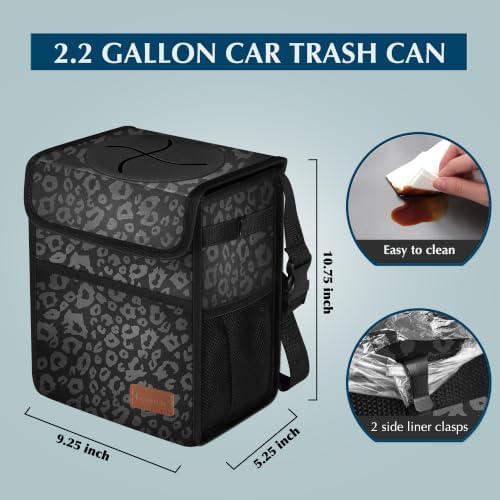 Femuar Leak Proof Car Trash Can - Image 2