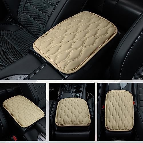 Amiss Car Center Console Cover, Upgraded Leather Car Armrest Cushion, Universal - Image 5
