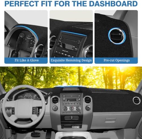 FIILINES Dash Cover for 2004-2008 Ford F150 F-150/2006-2008 Lincoln Mark LT - Image 4