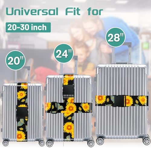 Slohif Luggage Straps for Suitcases Travel Belt Accessories Luggage Connector - Image 3