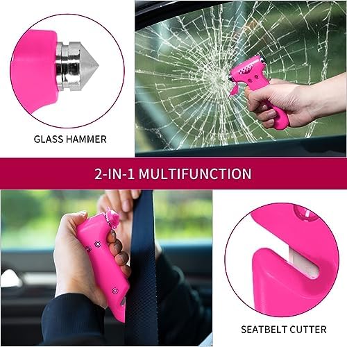 MOTORBUDDY Car Window Breaker Seatbelt Cutter and Emergency Glass Breaker - Image 4