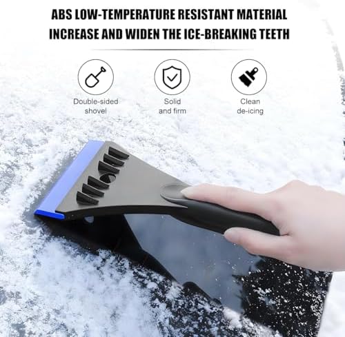 Car Windshield Ice Scraper, Vehicle Window Snow Sweeper to Remove Ice, - Image 5