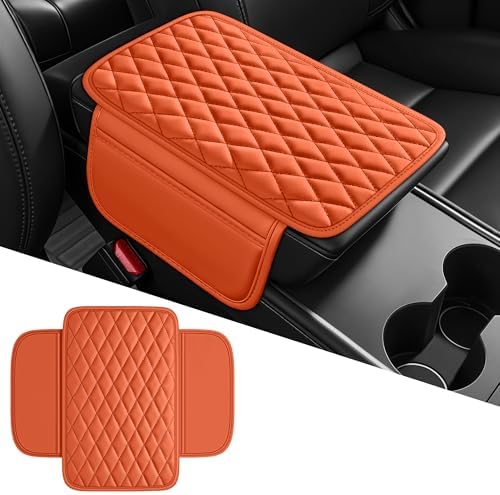 Leather Waterproof Car Armrest Console Pad - Image 2