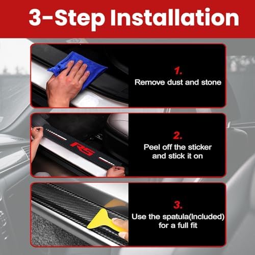 Door Sill Protector for Camaro rs Accessories Car Door Entry Guard Sill - Image 5