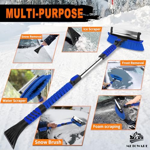 METOWARE 44" Ice Scraper and Snow Brush - Image 3