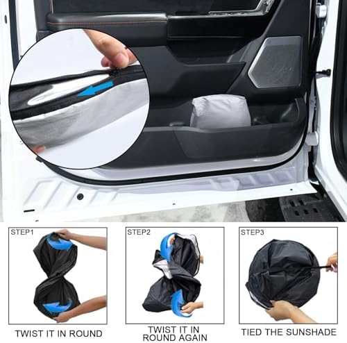 Foldable Front Windshield Sunshade fit - Image 4