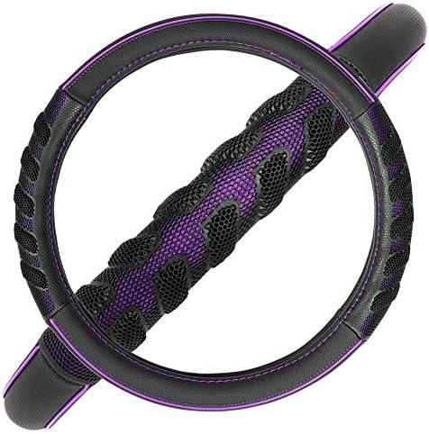 Flying Banner car Steering Wheel Cover Faux Leather Massage Universal fit 3D - Image 4