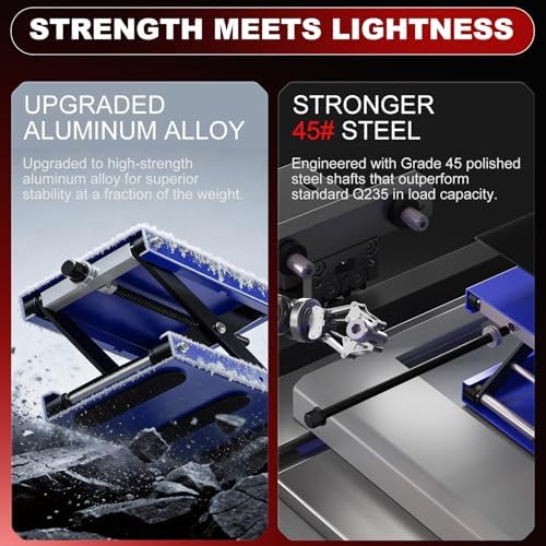 Aluminum Motorcycle Scissor Lift Jack, 1100LBS Heavy Duty - Image 4