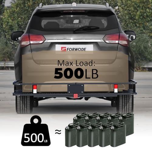 FORWODE 60x20x6 Hitch Carrier for 2 Inch Receiver, 500LB Capacity Hitch Mount - Image 5