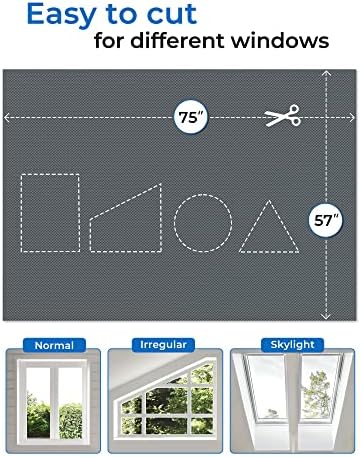 Sumobaby Blackout Curtains for Bedroom 75"x57" Portable No Drill Blackout Blinds - Image 4