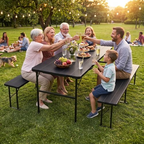 ZENY Folding Picnic Table Set - Image 3