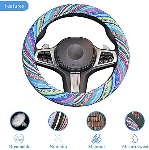 Universal 15inch Ethnic Style Baja Blanket Steering Wheel Cover - Image 4