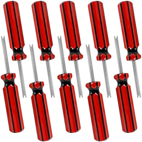 10PCS Valve Core Removal Tools, Automotive Screwdriver Tire Stem Core Removers by YTFRL